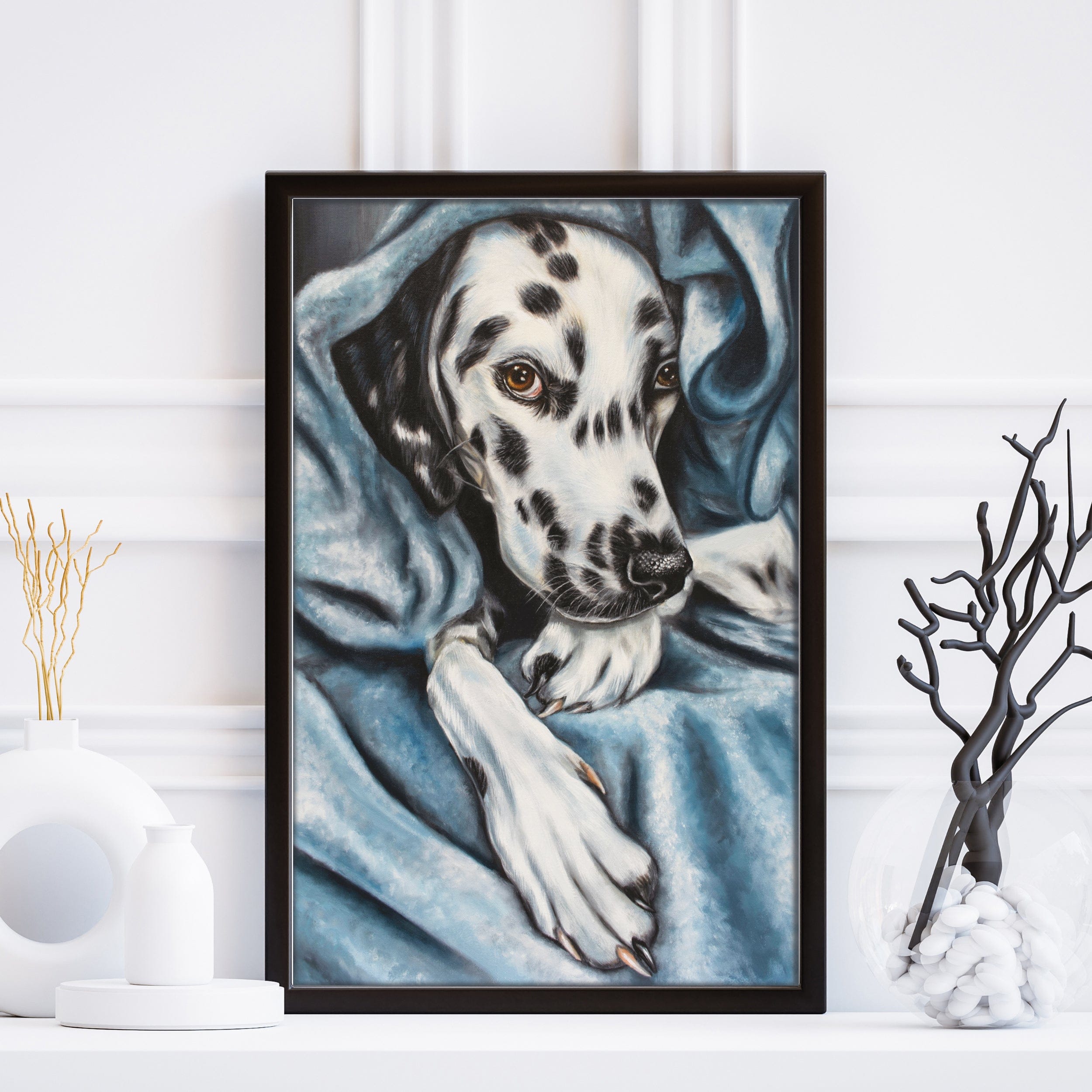 Dalmatian Art Print 'Soft Blanket' – Irisha's Card Art