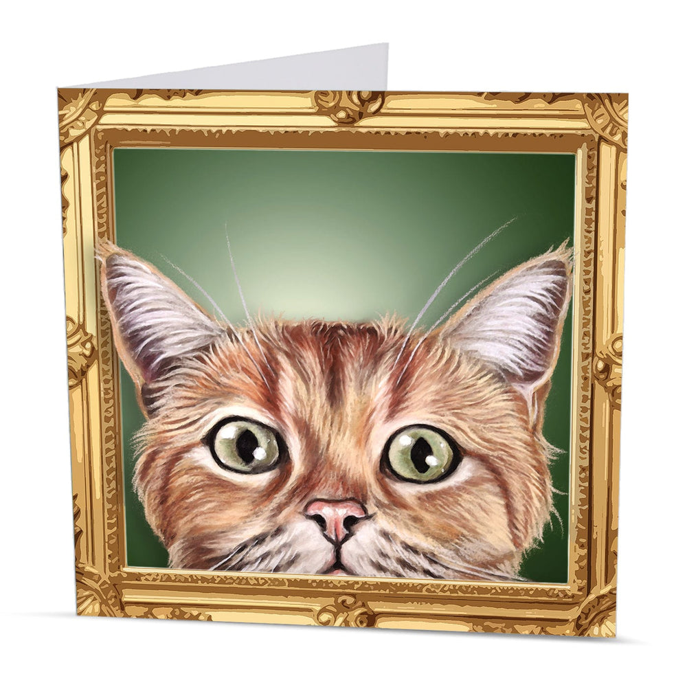 ginger kitten greeting card