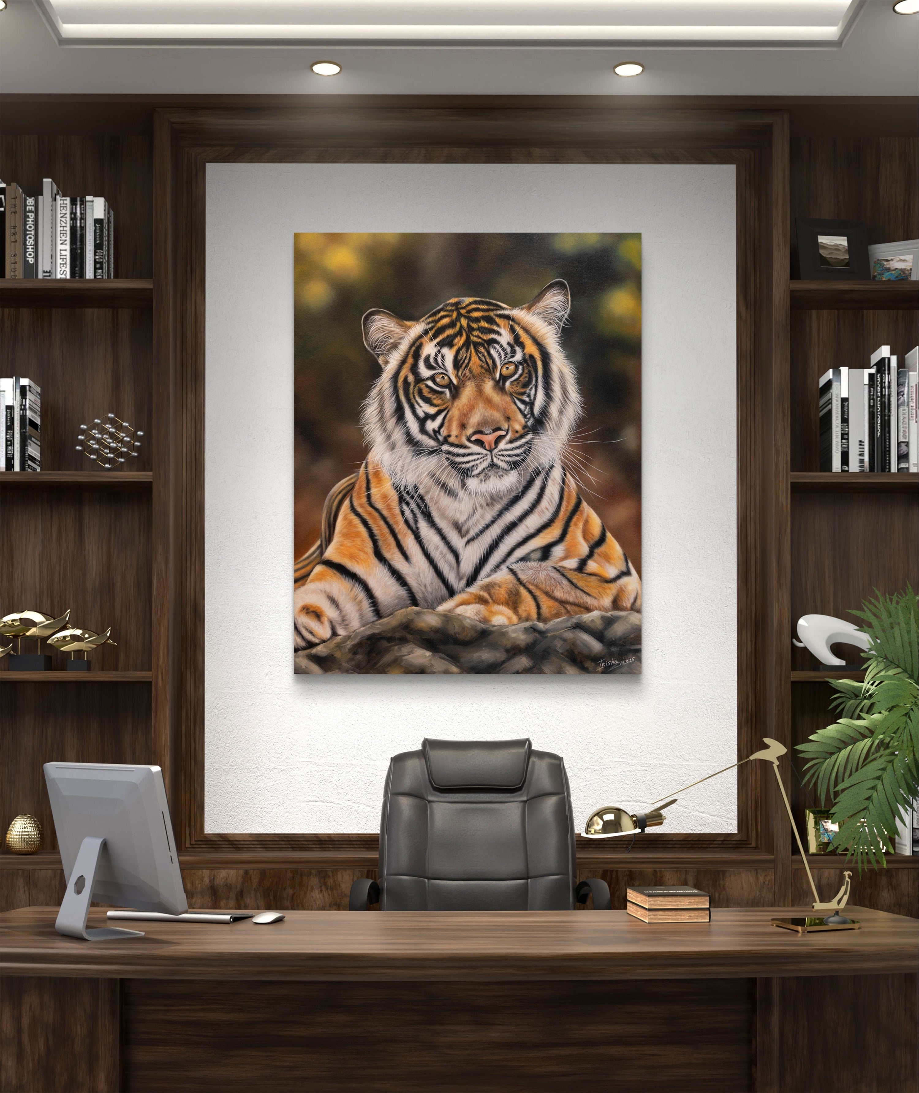 tiger wall art