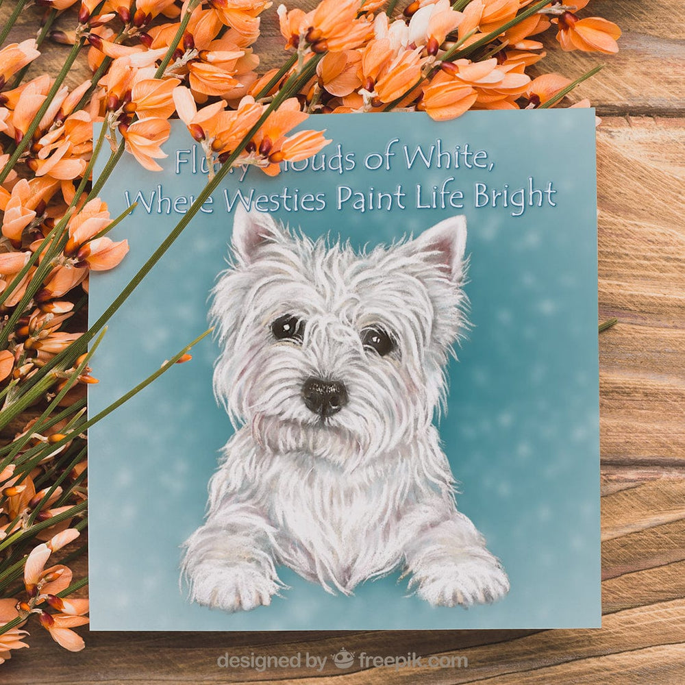 westie greeting card
