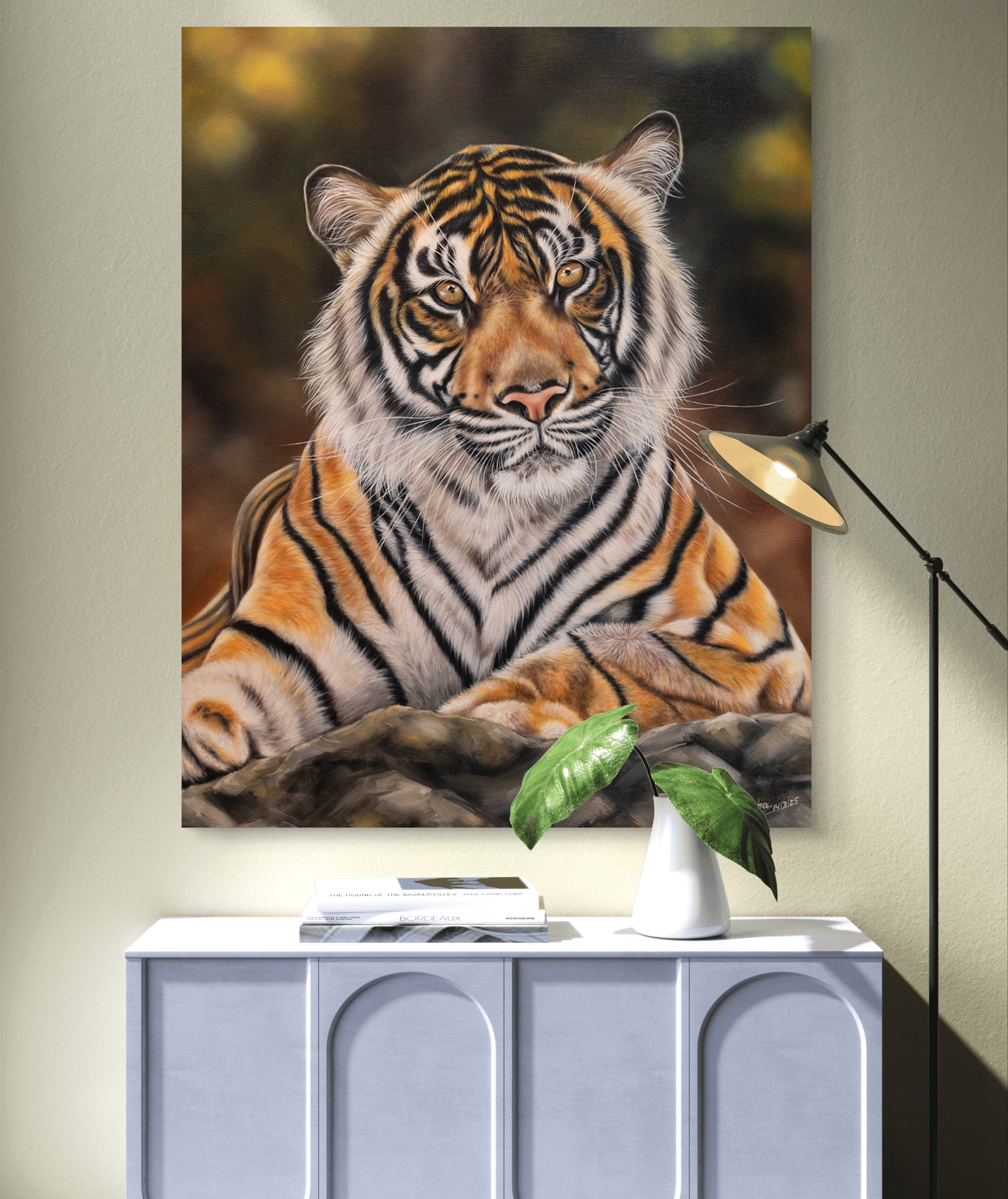 wildlife art tiger painting