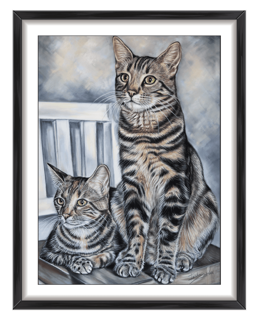 custom cat portrait commission uk