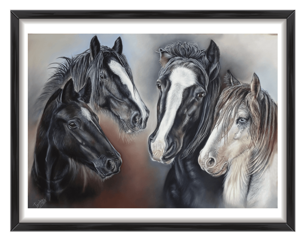 custom horse portraits painting