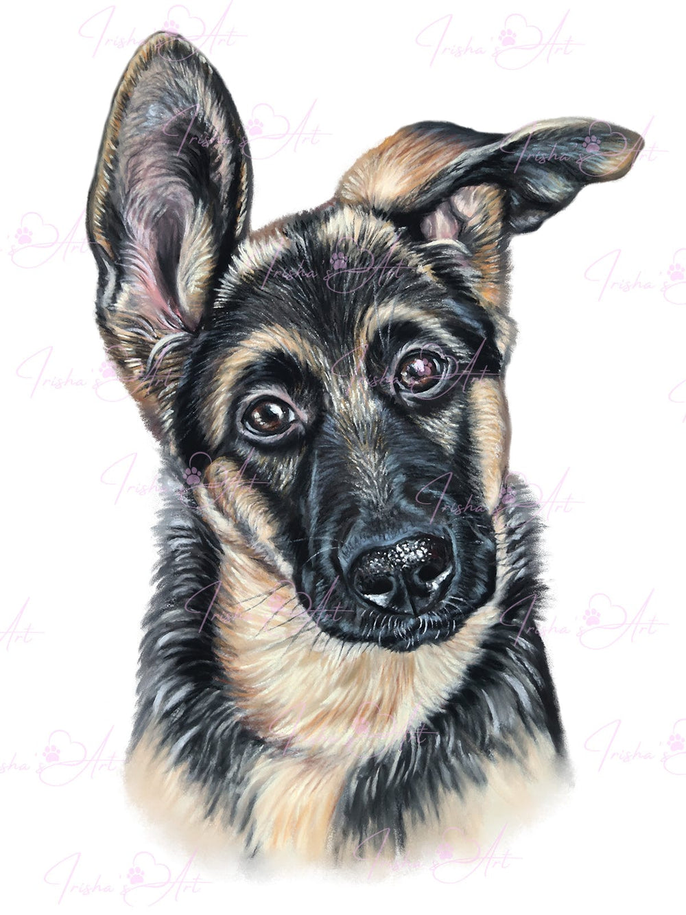 German Shepherd puppy clipart