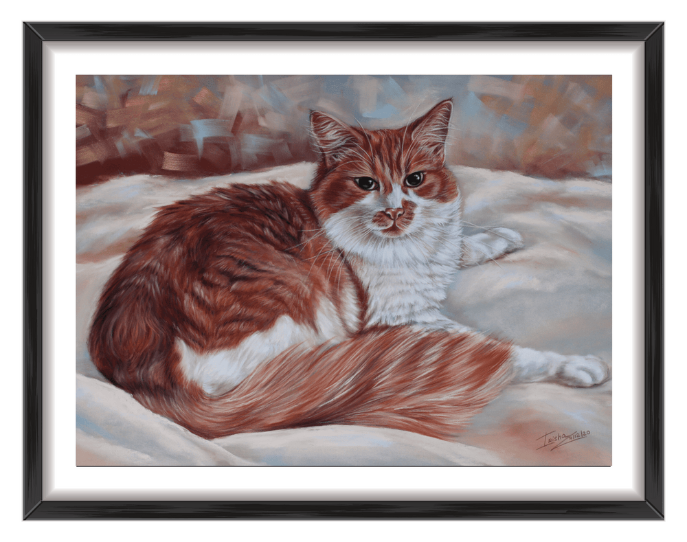 ginger cat custom portrait uk