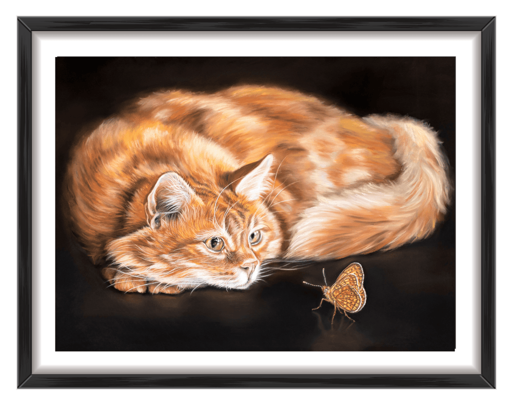ginger cat portrait by Irisha