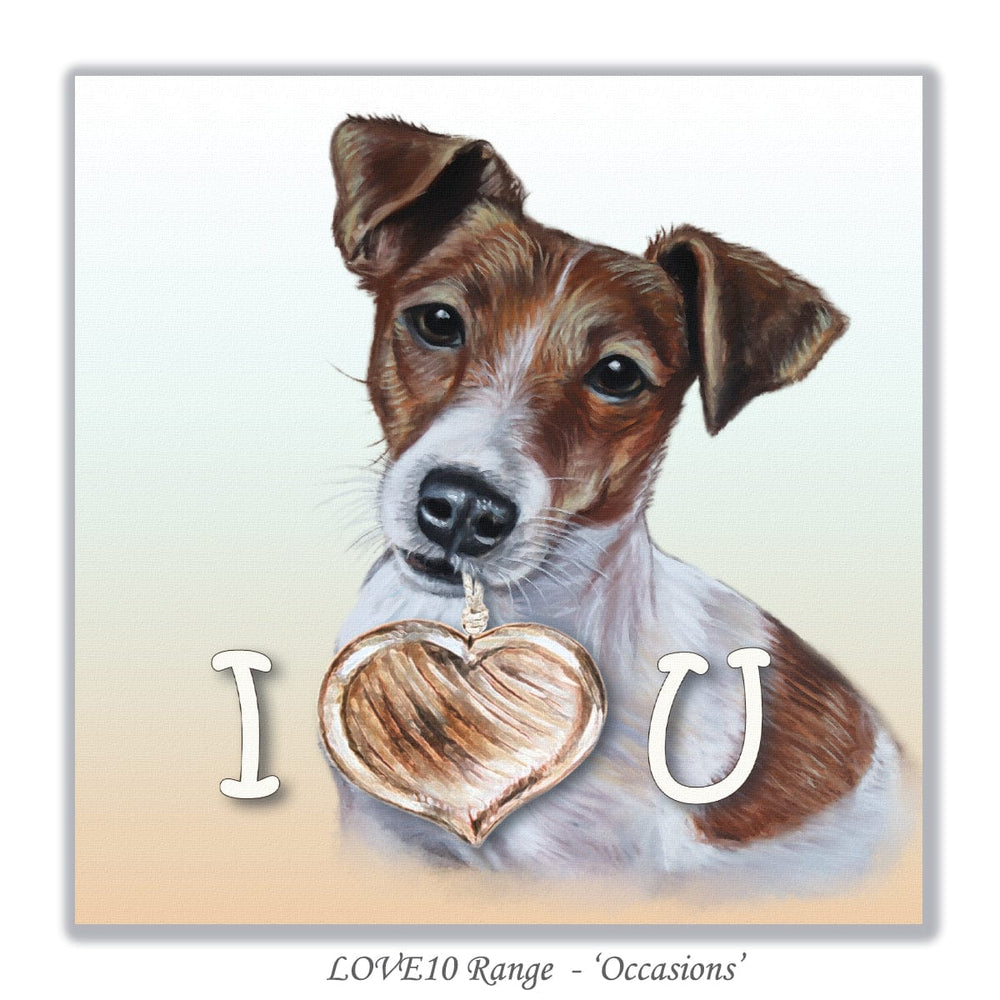 Valentines Day Card Jack Russell