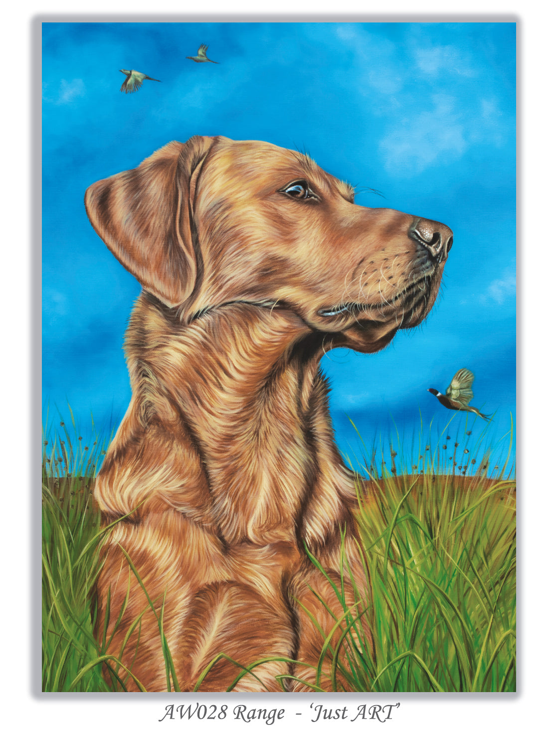 red labrador retriever card