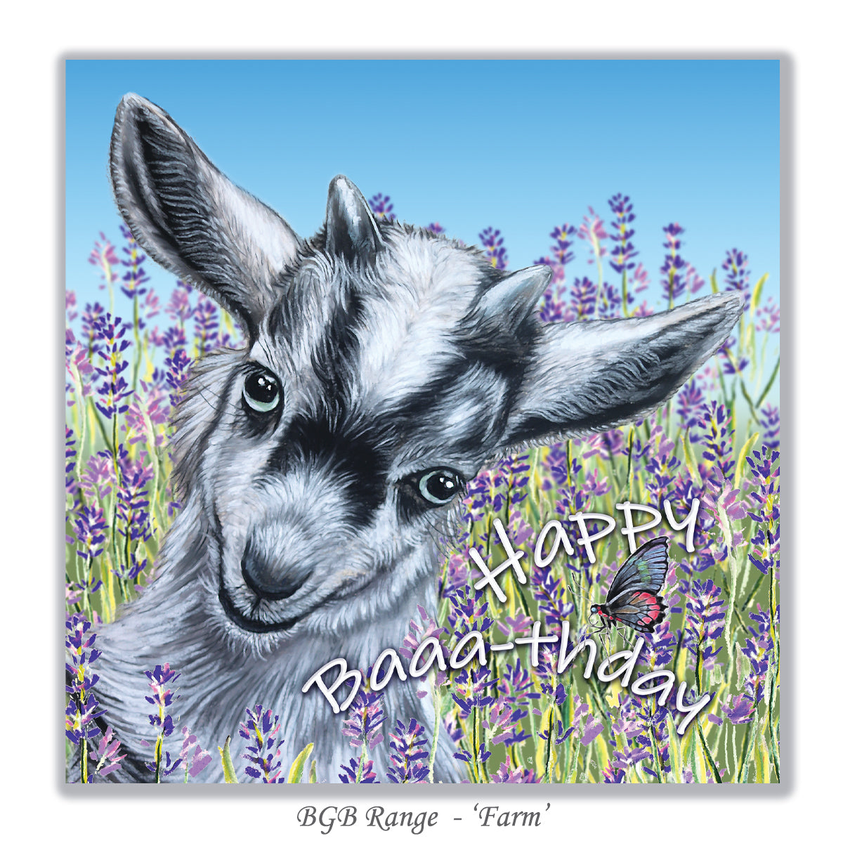 goat birthday card