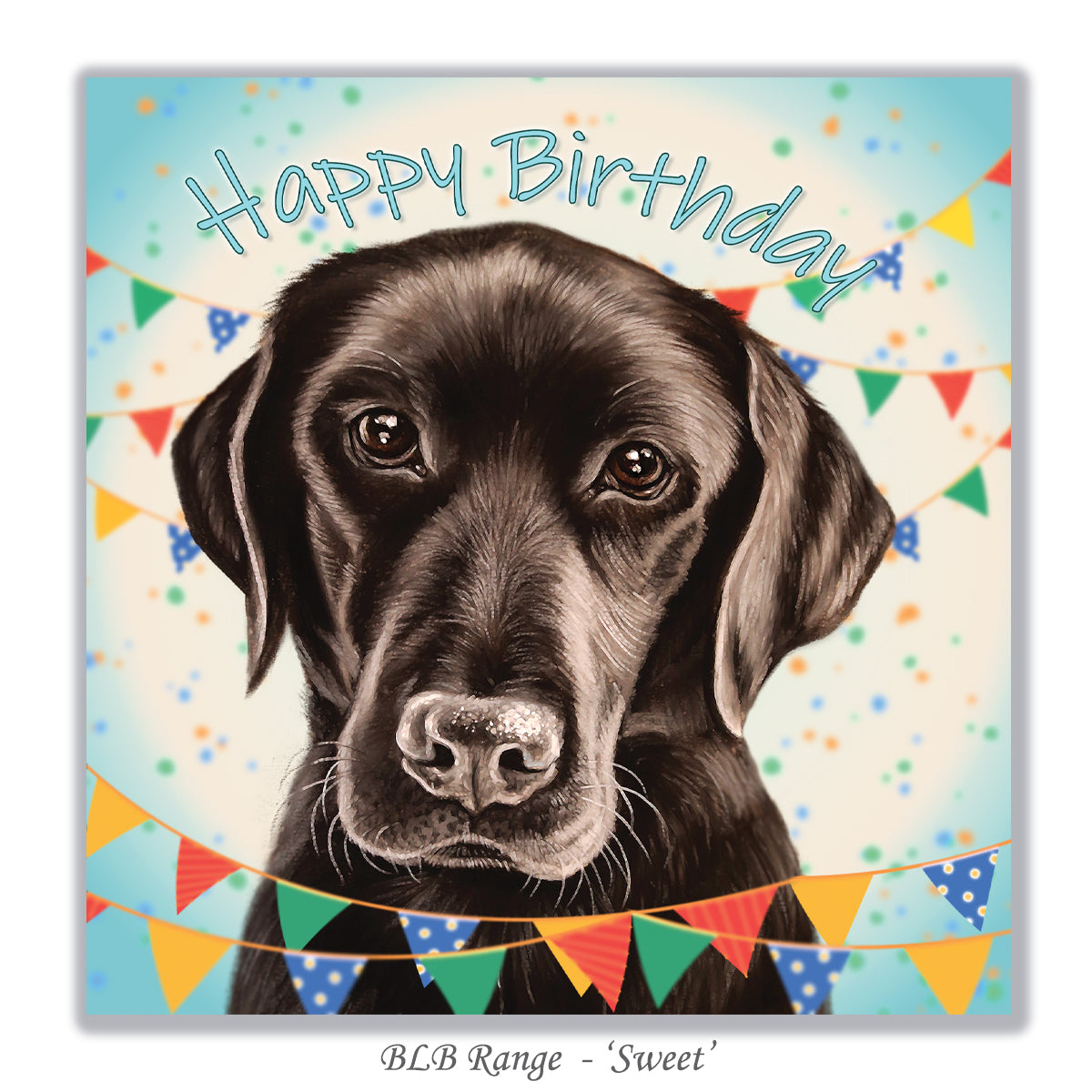 black labrador birthday card