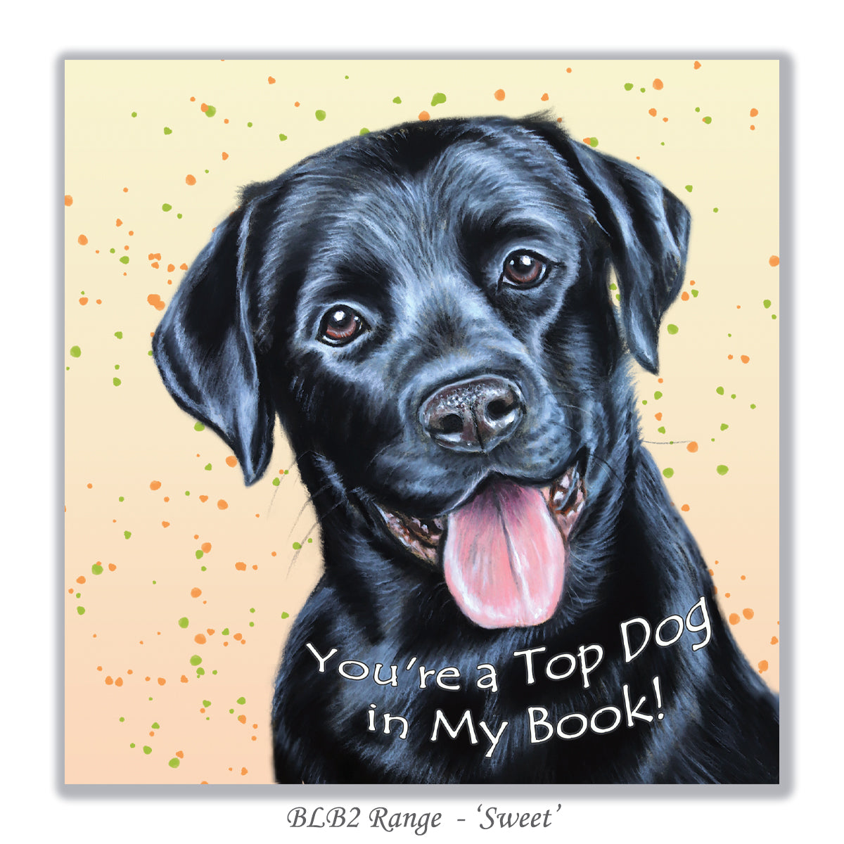 black labrador retriever card