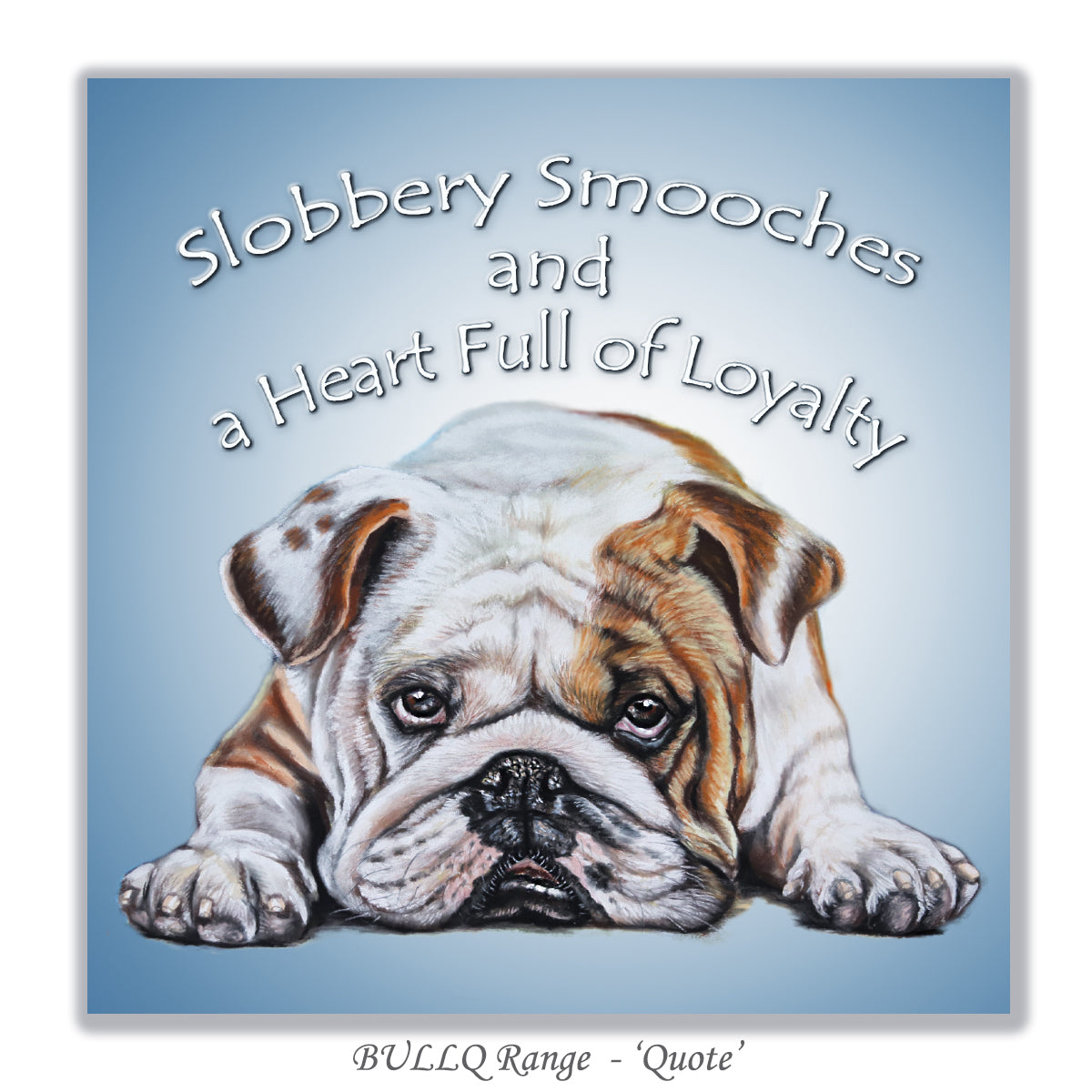 english bulldog birthday card