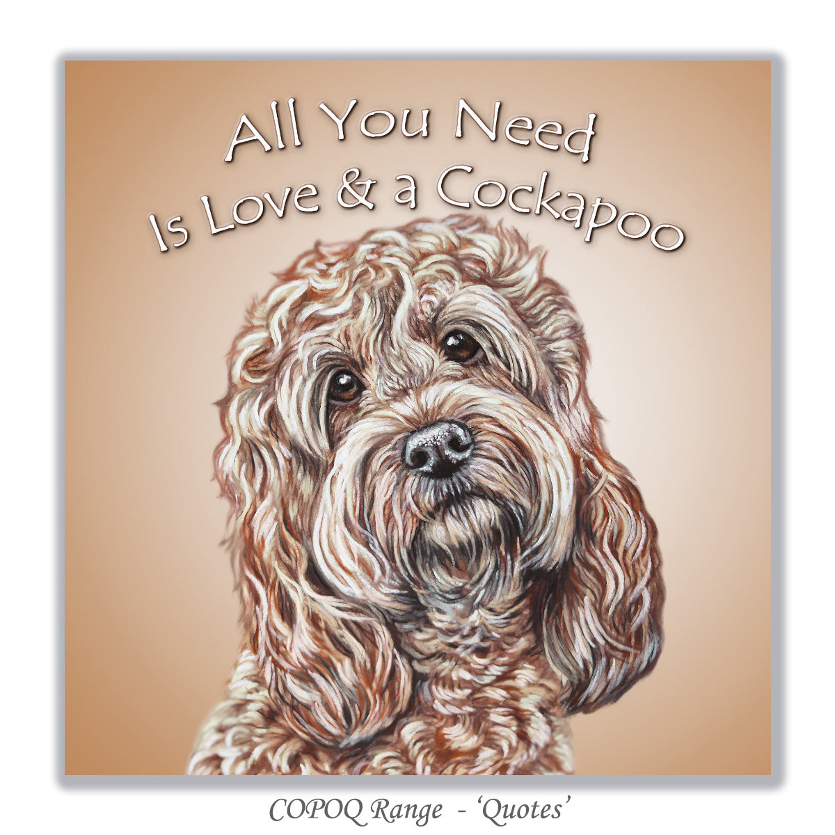 Cockapoo Quote Card