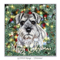 christmas card dog