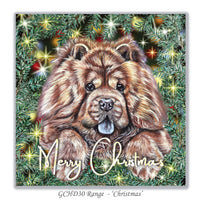 chow chow christmas card