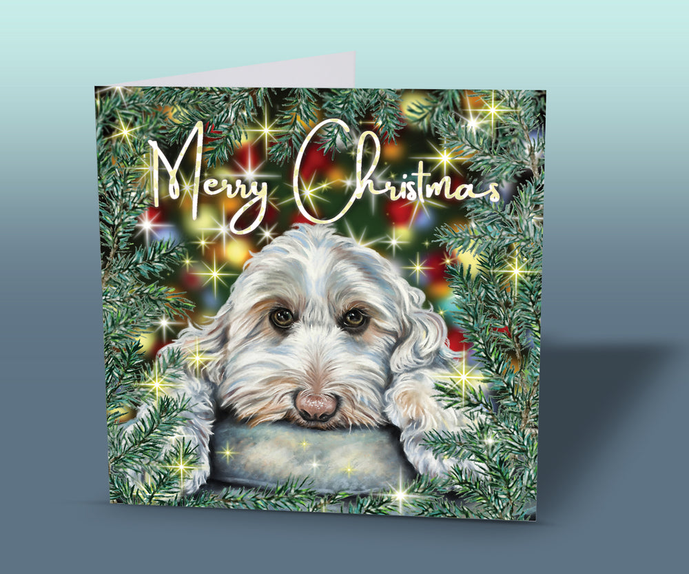 labradoodle christmas card