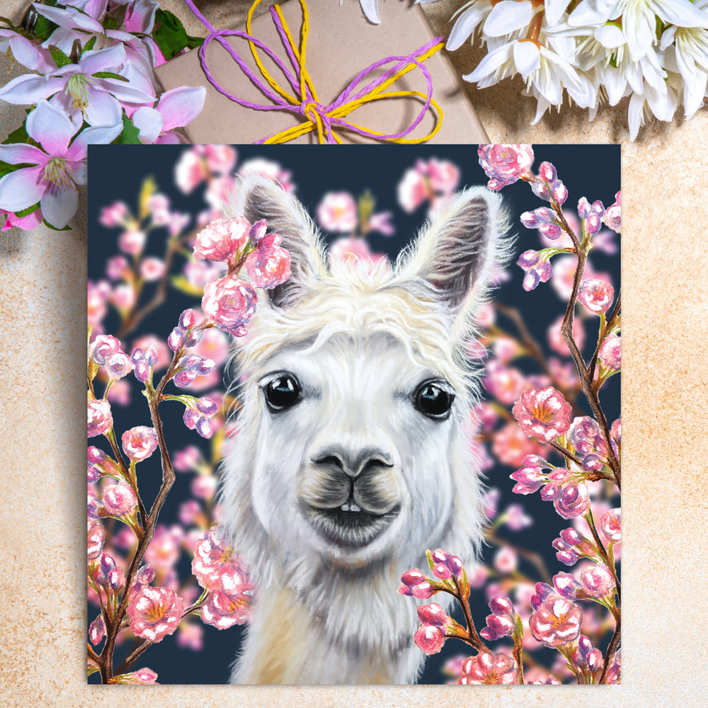 Llama Greeting Card