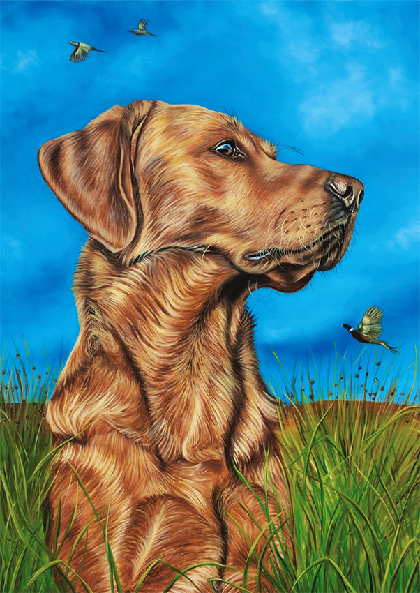 red retriever wall art