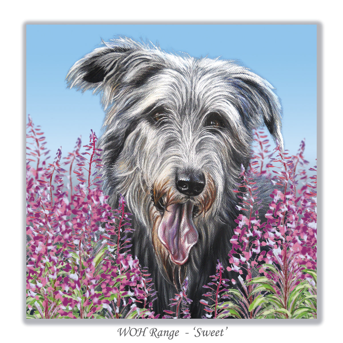 irish wolfhound card