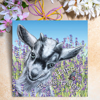 baby goat birthday card