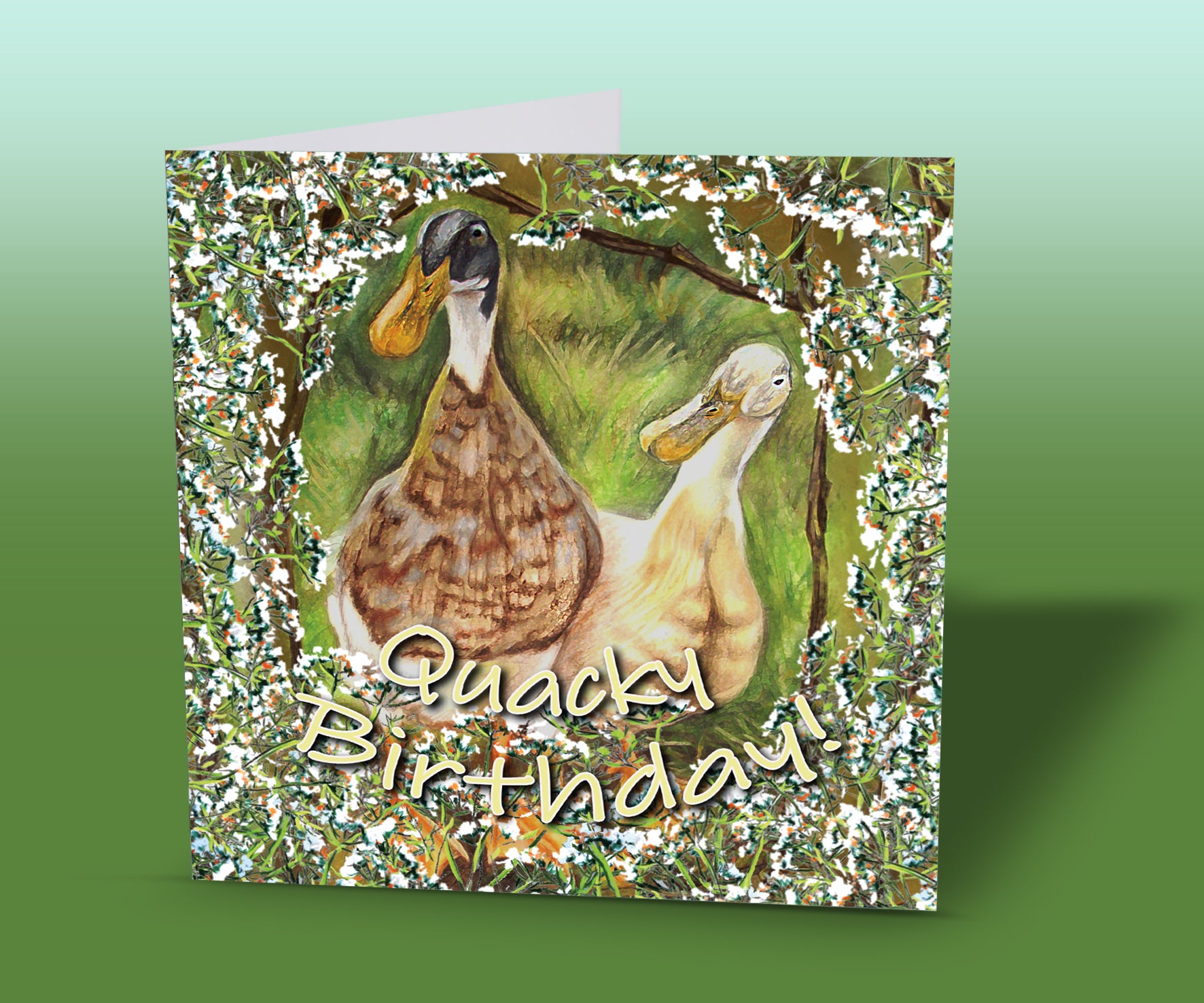 birthday card ducks