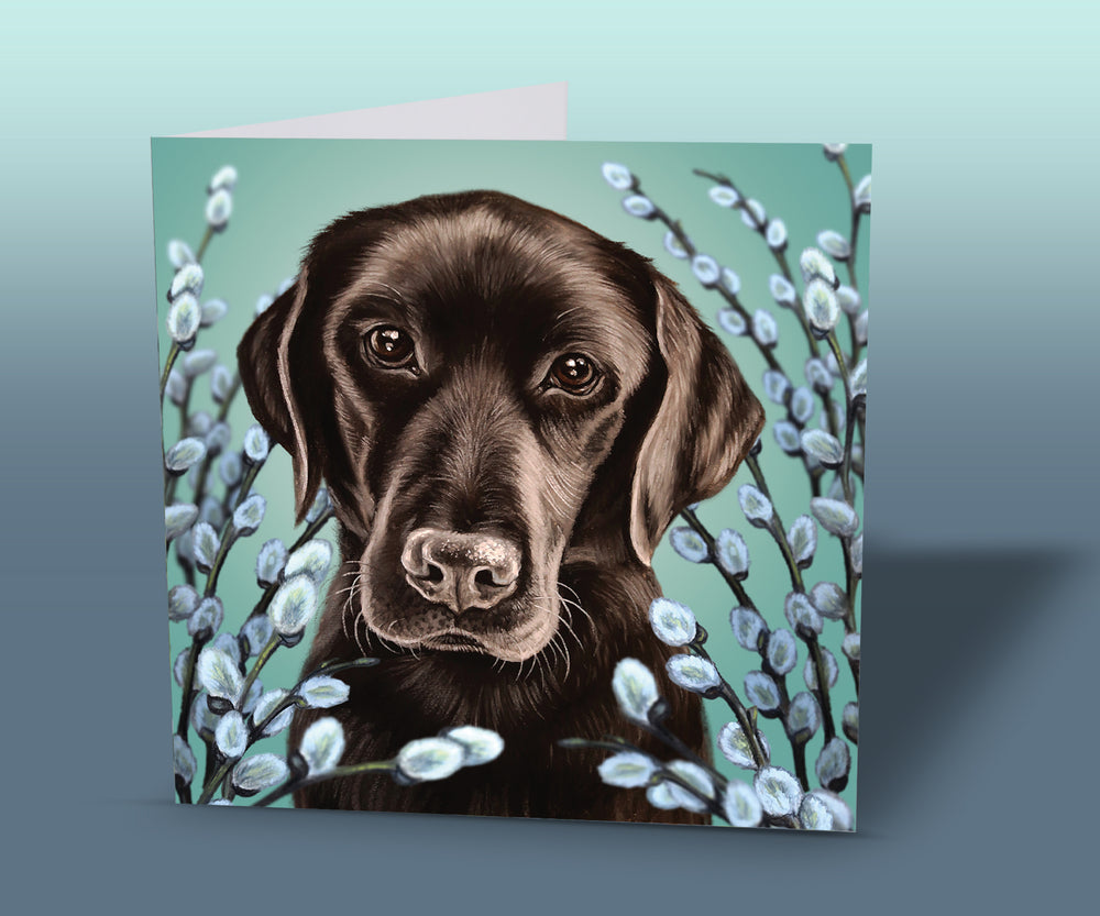 black labrador card