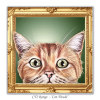 cute cat greeting card