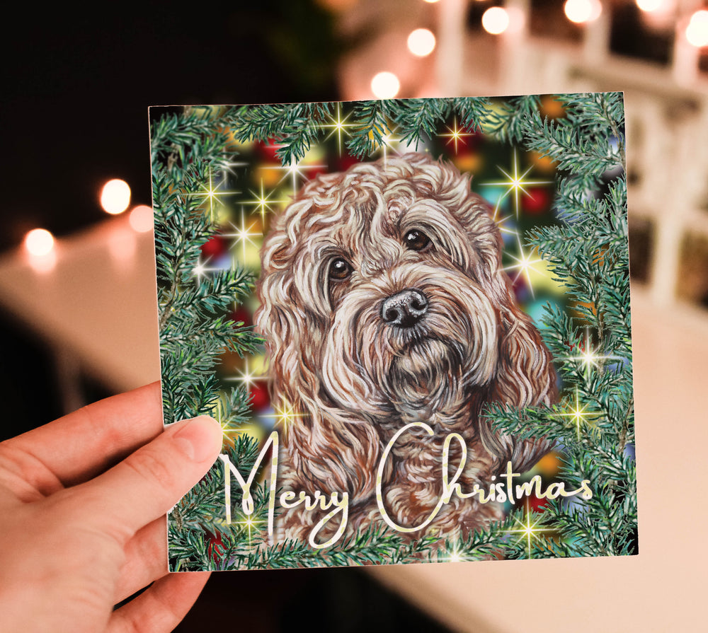 cockapoo christmas card