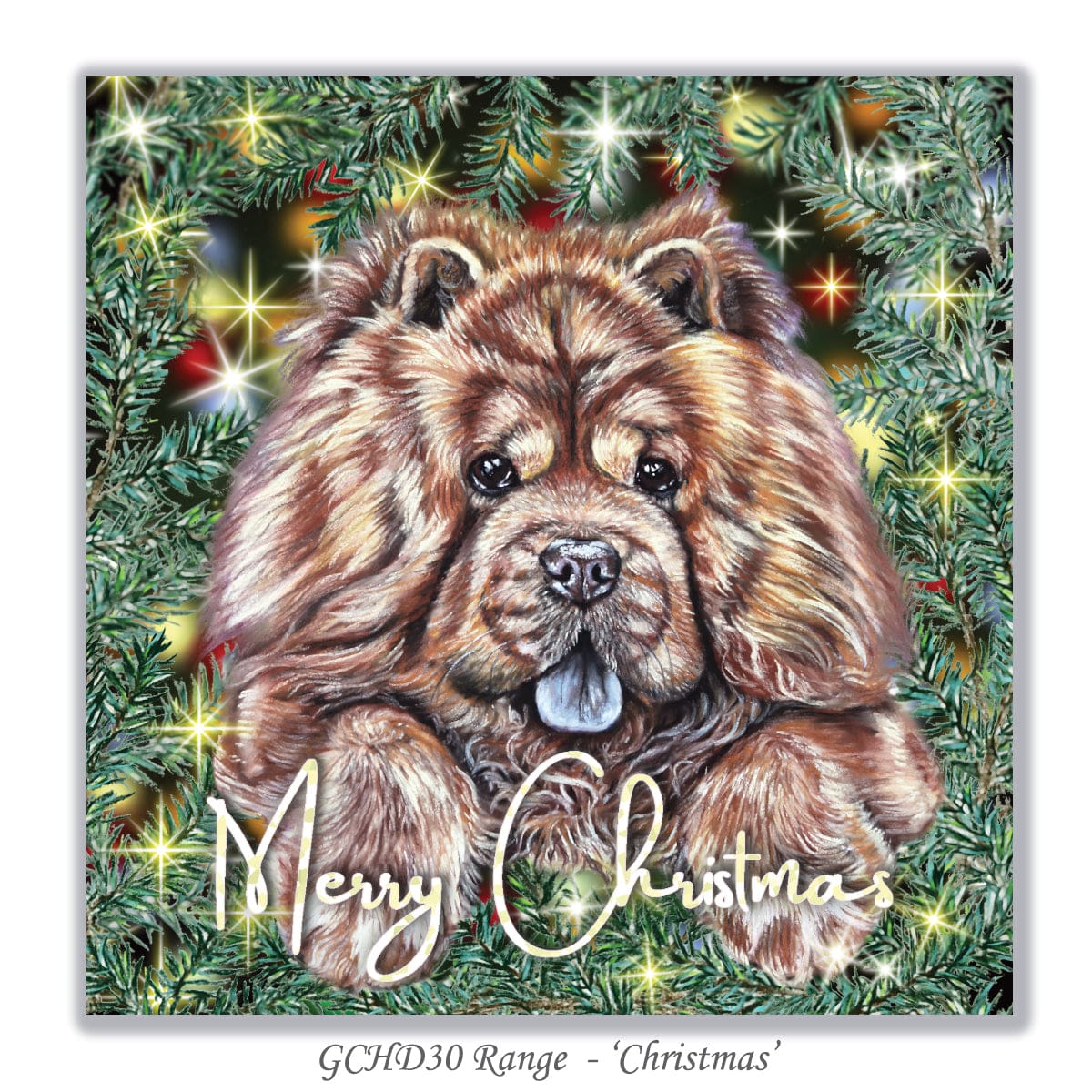 chow chow christmas card