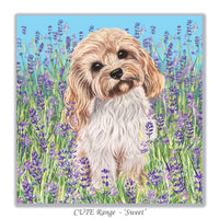 cute dog greeting card