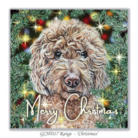 labradoodle christmas card