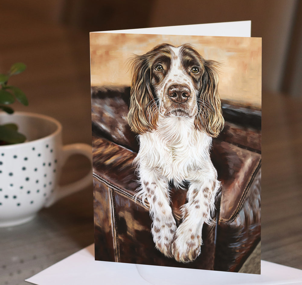 english springer spaniel card