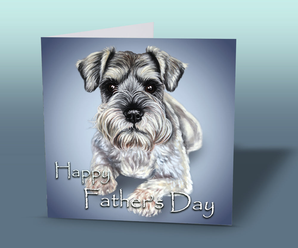 fathers day card schnauzer