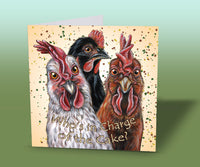 funny birthday card chicken