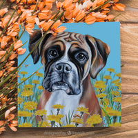 german boxer greeting card