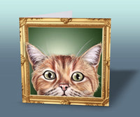 ginger kitten greeting card