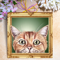 ginger kitten greeting card