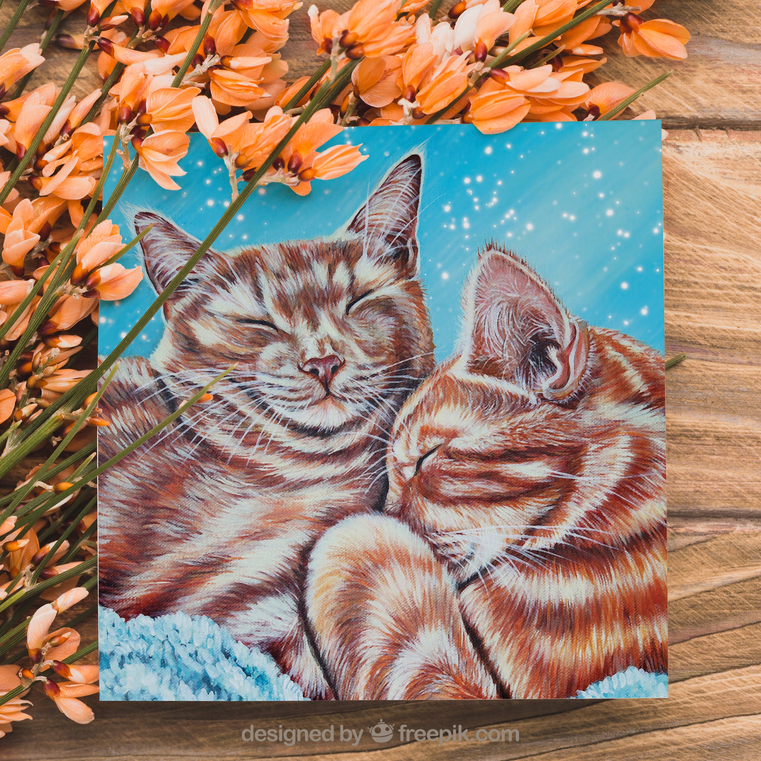 ginger cats card