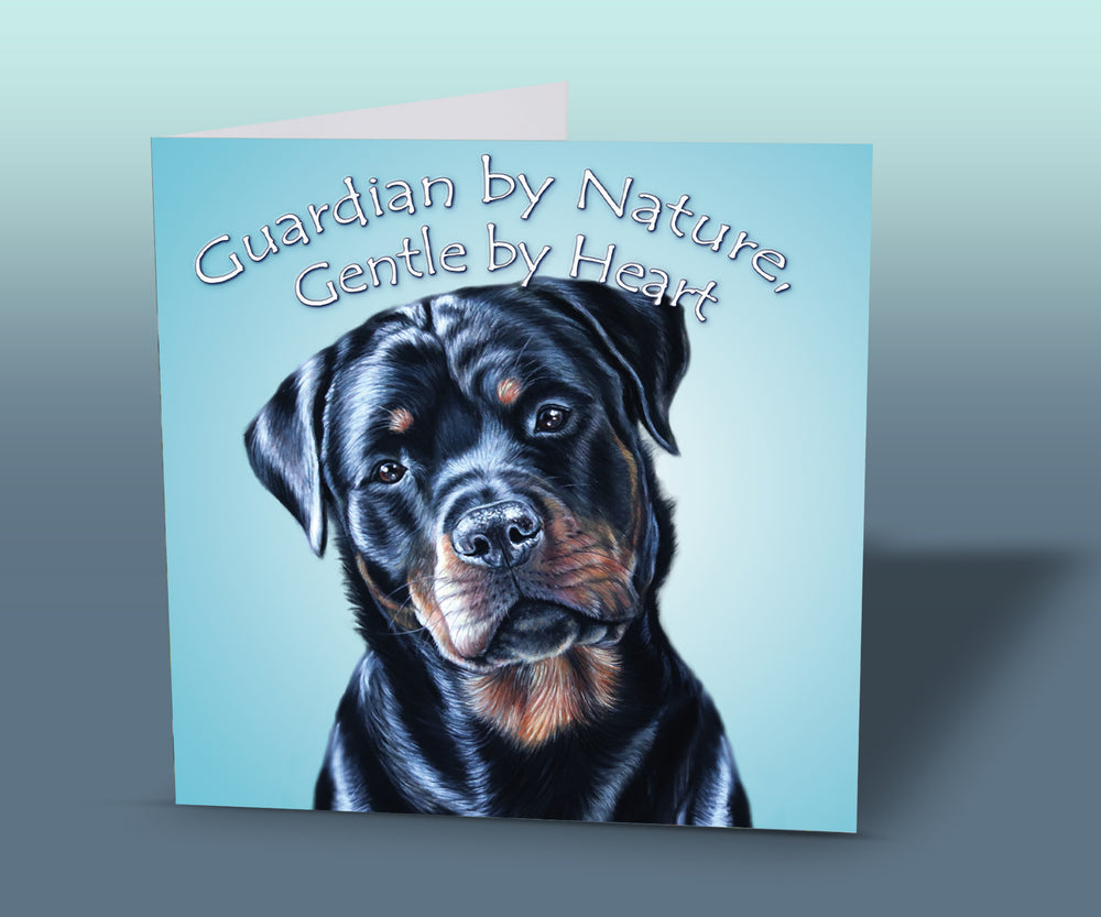 greeting card rottweiler