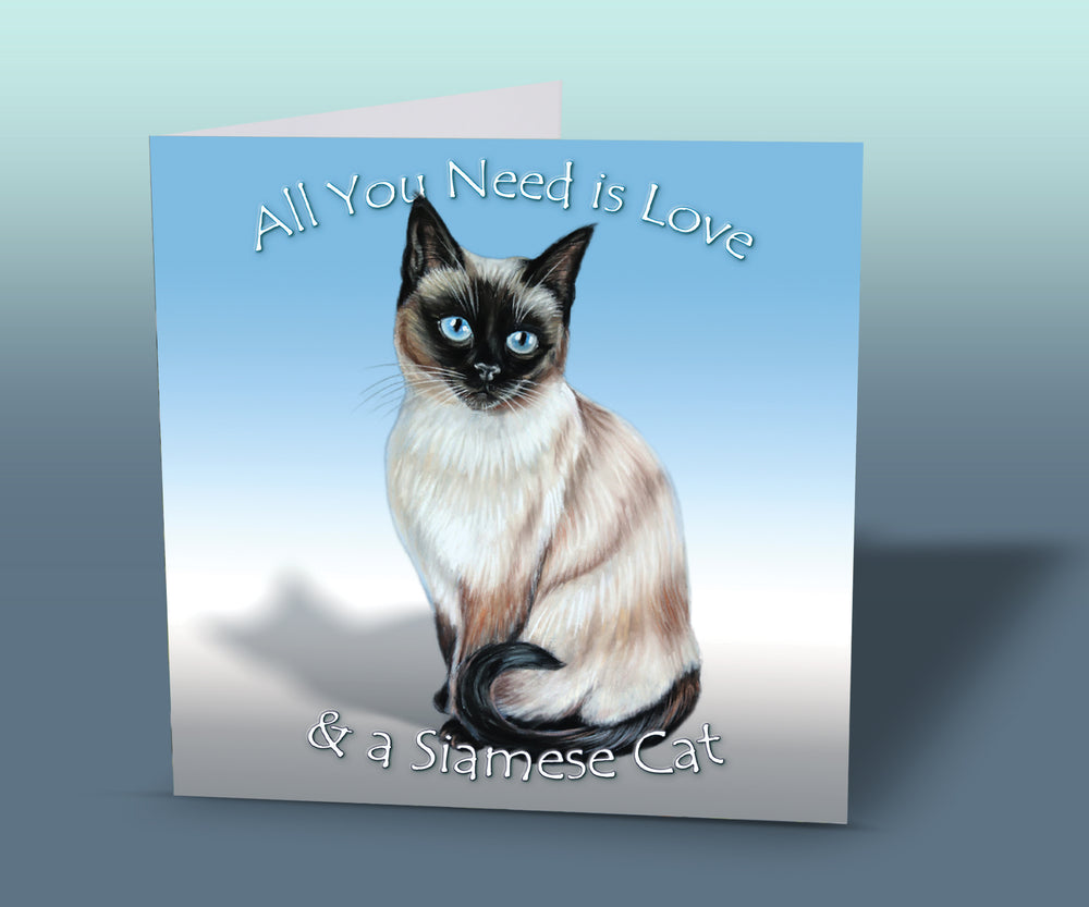 greeting card siamese