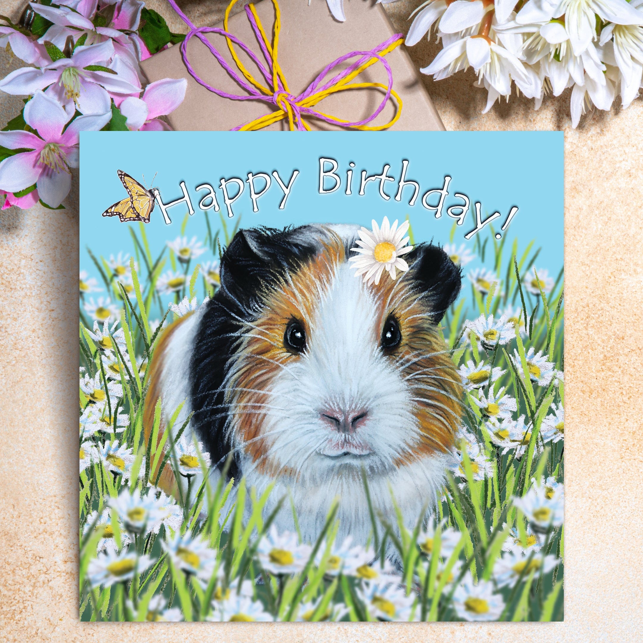 Guinea Pig Birthday Card