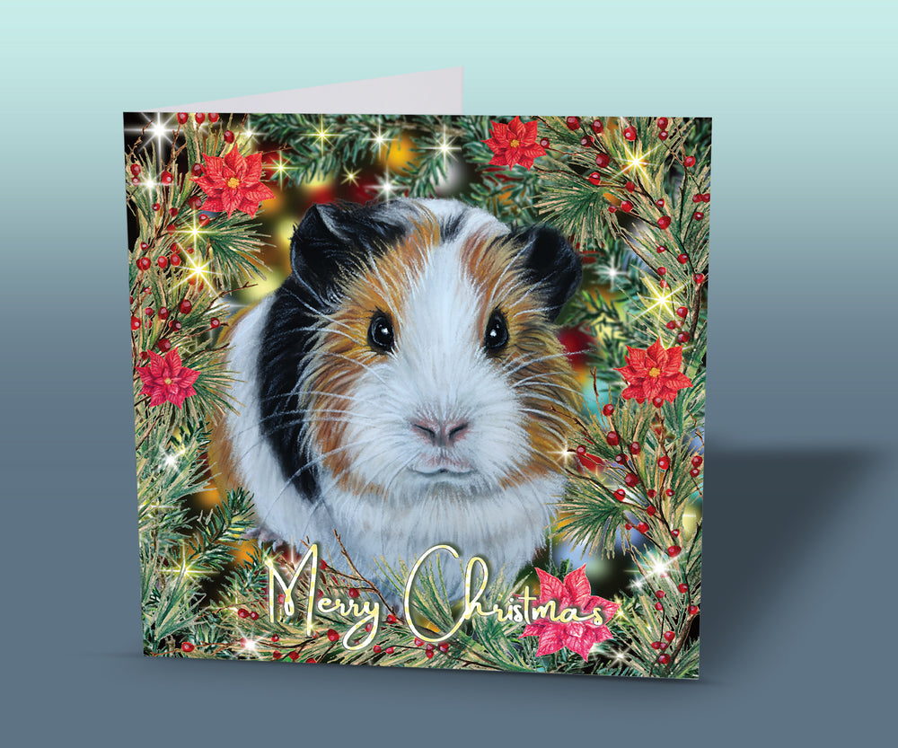 guinea pig christmas card