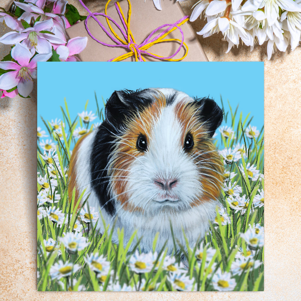 guinea pig greeting card