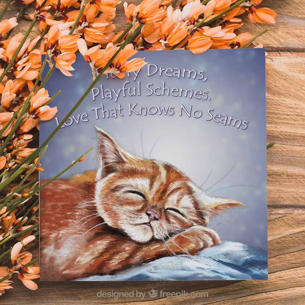 kitten greeting card