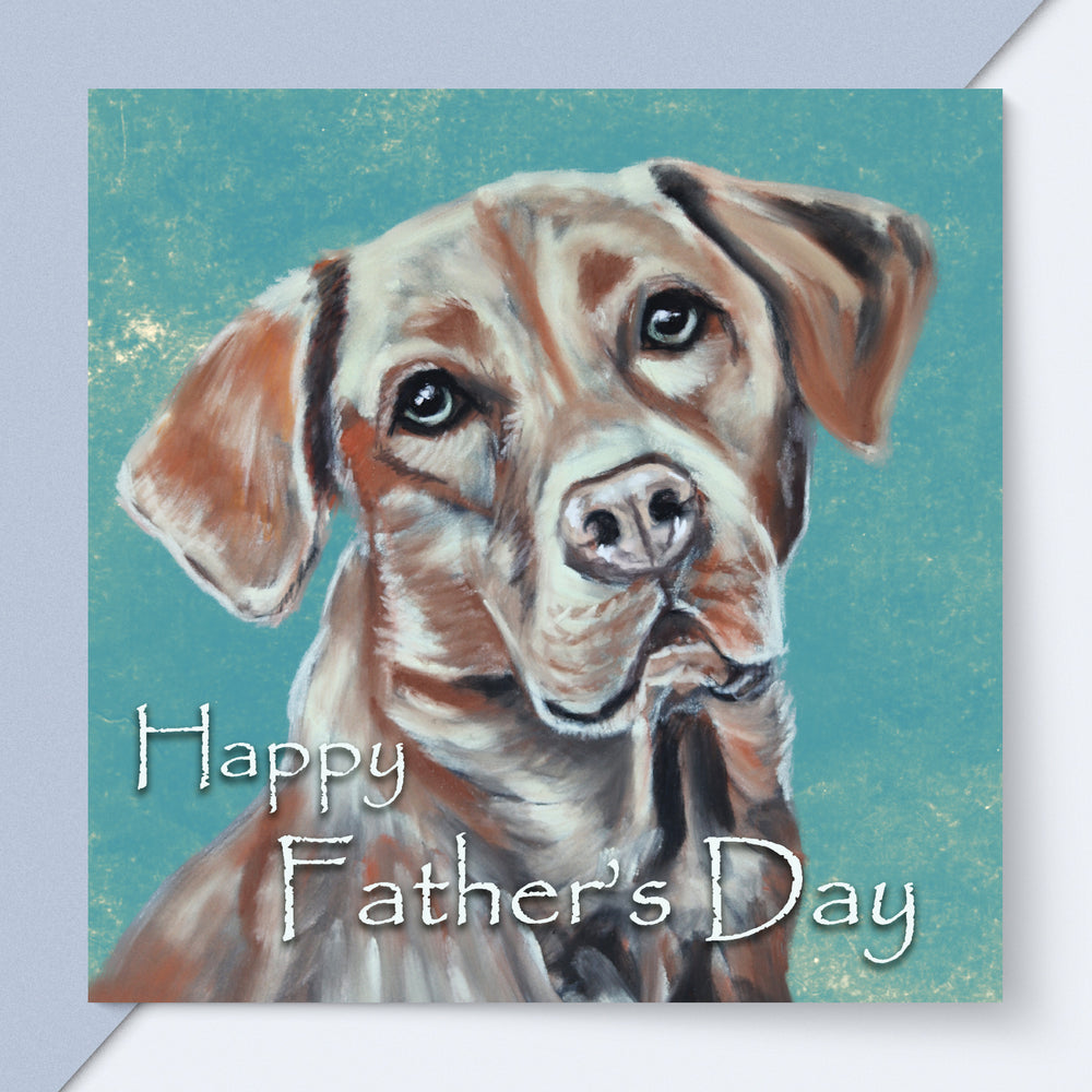 fathers day card labrador retriever