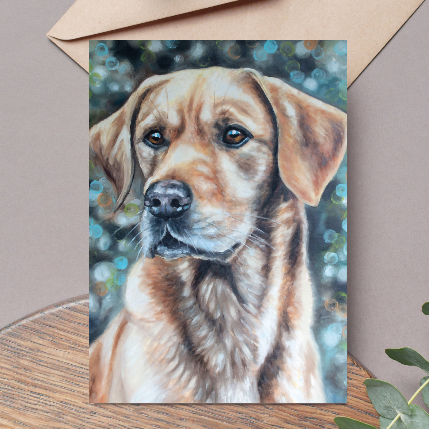 labrador retriever dog card