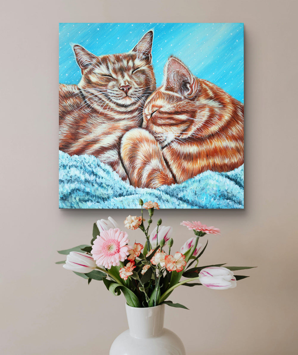 original art for sale featuring cats