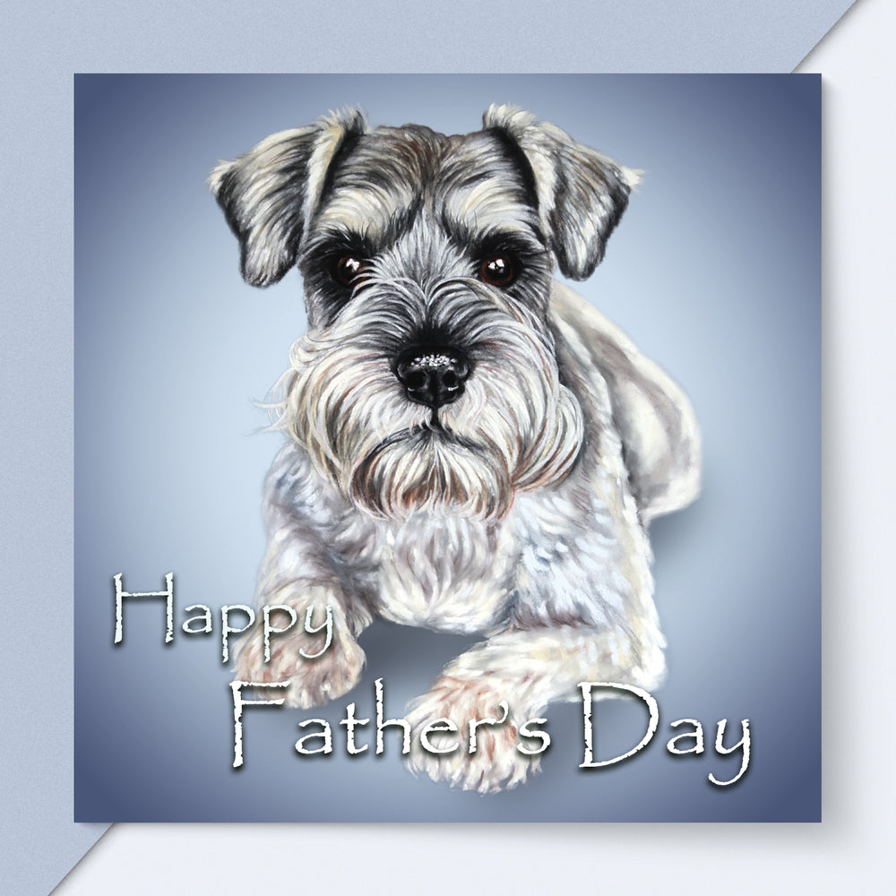 schnauzer fathers day card