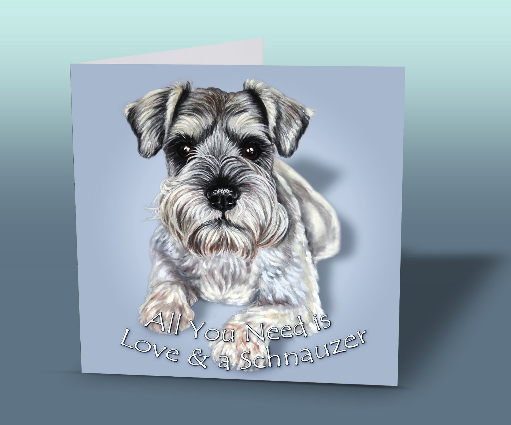 Schnauzer Quote Card