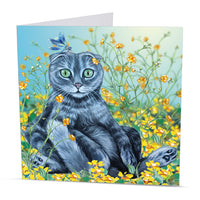 scottish fold greeting card